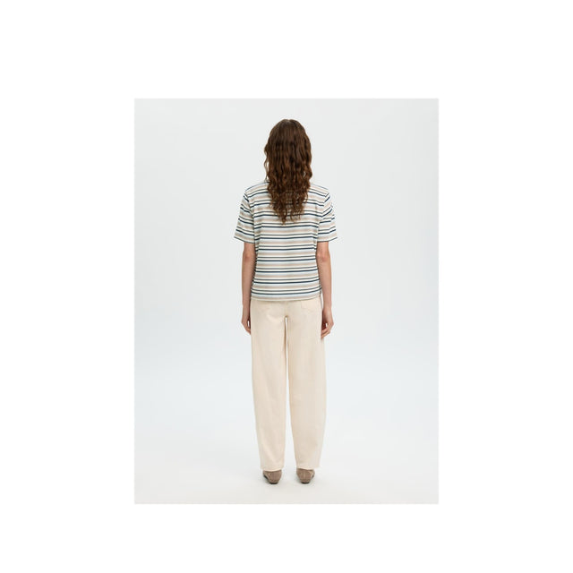 Selected Femme Essential SS Striped Boxy T-shirt