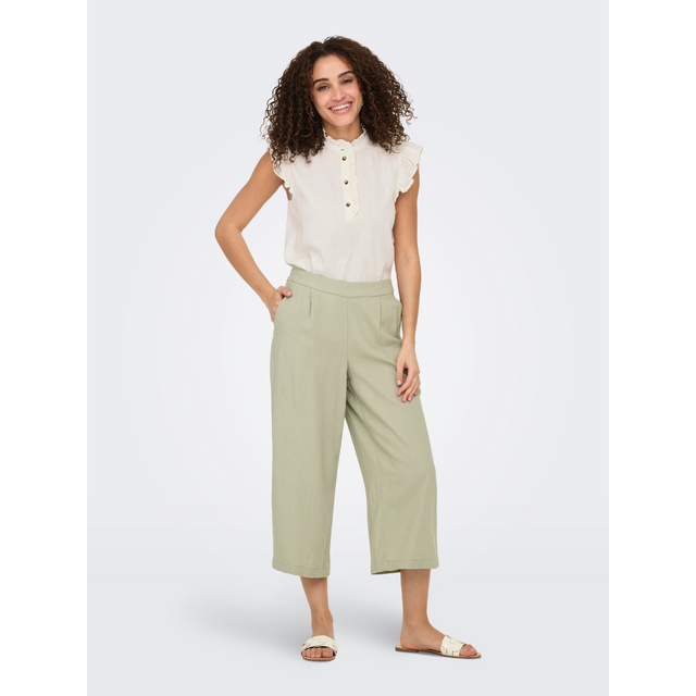 JDY Say S/L Linen Frill Top Woven