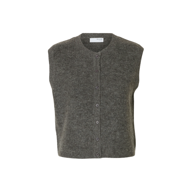 Selected Femme LULU SL BUTTON O-NECK VEST