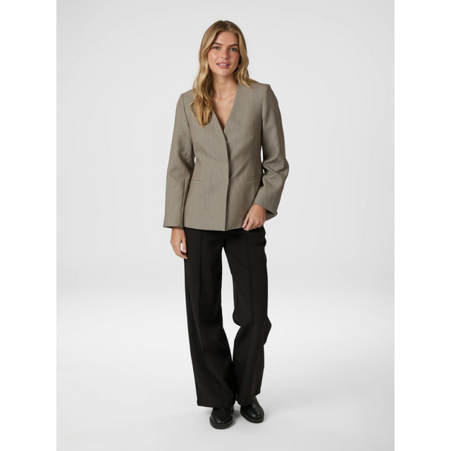 Neo Noir Frillis Fitted Blazer