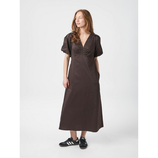 Neo Noir-Illana Popeline-Kleid