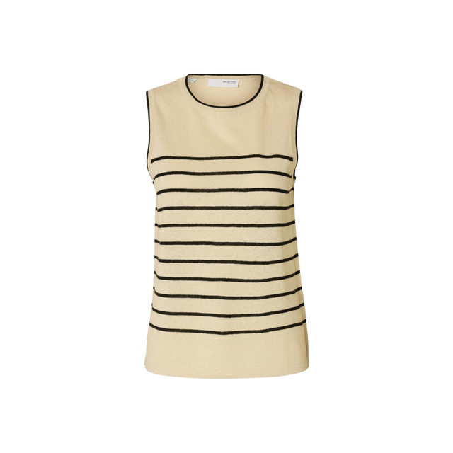 Selected Femme Esther Contrast Knit Top
