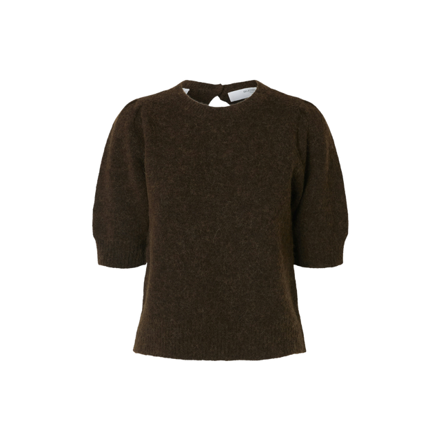 Selected Women Lulu Open Back Knit O-Neck