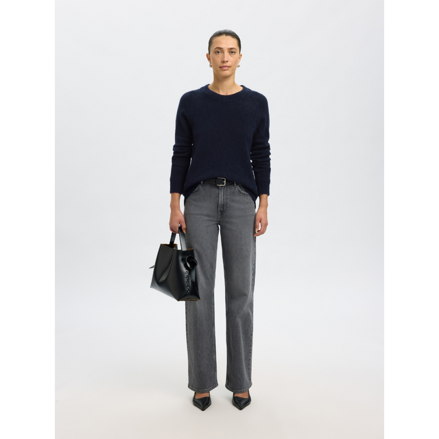 Selected Women Lulu LS Knit O-Neck