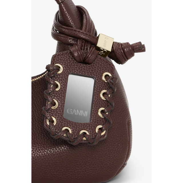 Ganni Hobo Mini Grained
