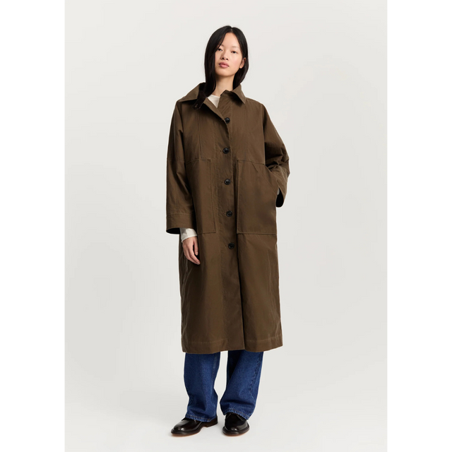 Aiayu Jay Coat Oilskin