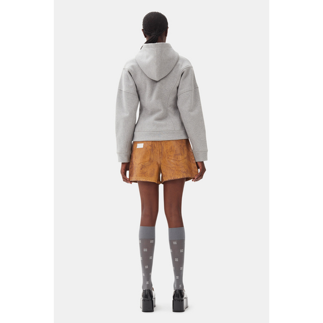 Ganni Heavy Fleece Zip Hoodie