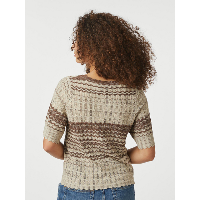 Neo Noir Meiko Stitch Knit Blouse