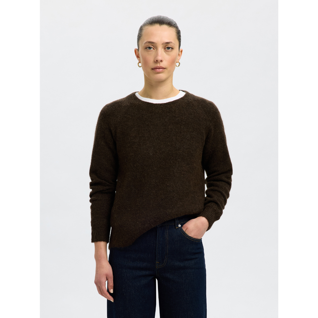 Selected Women Lulu LS Knit O-Neck