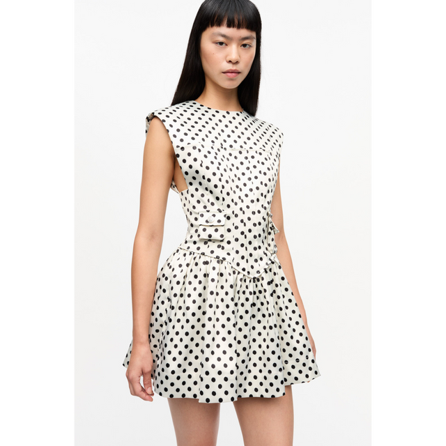 Ganni Satin Corset Mini Dress