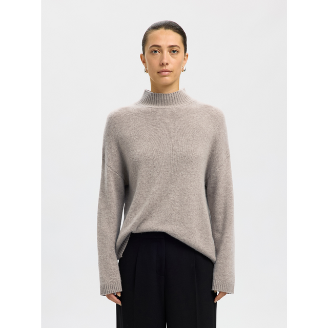 Selected Women Cille Cashmere Blend High Neck