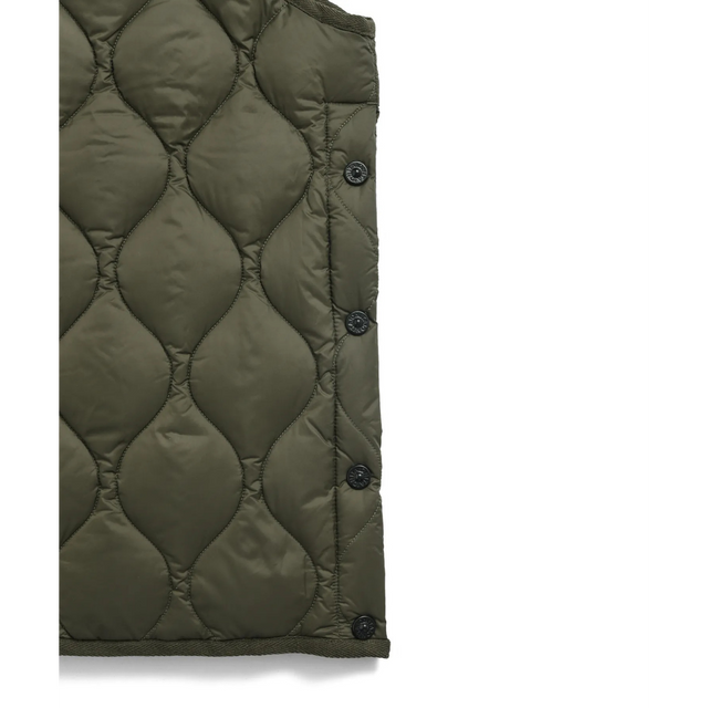 Taion Military-Daunenjacke mit Rundhalsausschnitt