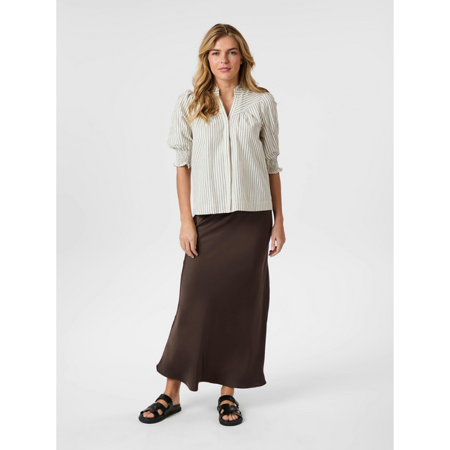 Neo Noir Diana Crepe Stripe Blouse