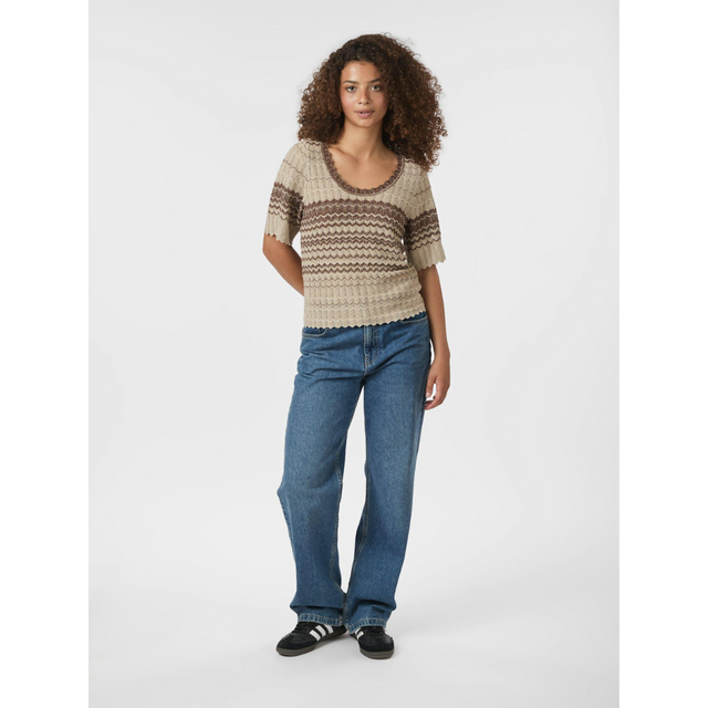 Neo Noir Meiko Stitch Knit Blouse