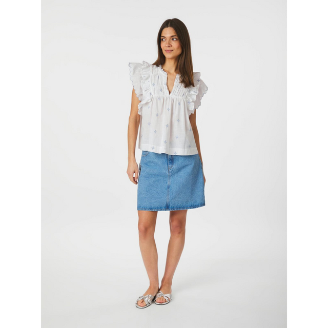 Neo Noir Jayla Embroidery Top