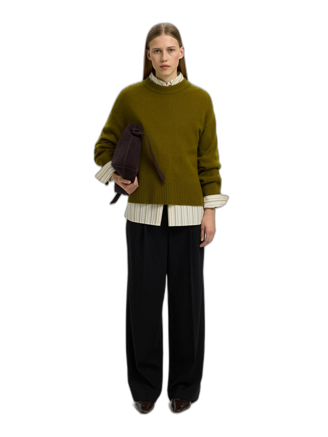 Selected Women Cille Cashmere Blend LS Knit O-Neck