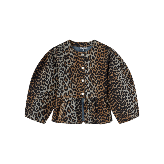 Leo denim bluse fra Ganni