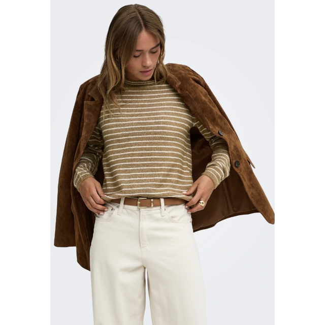 JDY Lupi L/S O-Neck Stripe Pullover