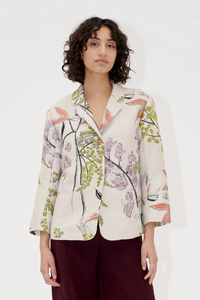 Stine Goya Woven Jacquard Blazer