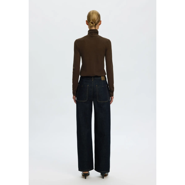 Selected Wendy Wool LS Knit Roll Neck