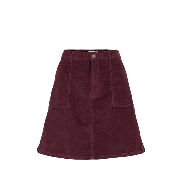 VILA Vifrost Corduroy A-line HW Skrirt