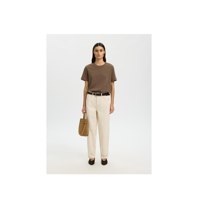 Selected Women T-shirt Essential SS Boxy Tee Noos