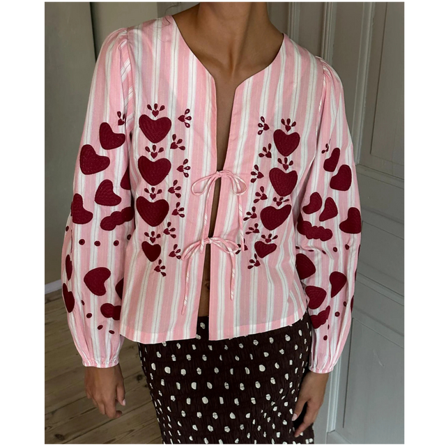 Smuk lyserød Elisabeth Top fra Sissel Edelbo - model