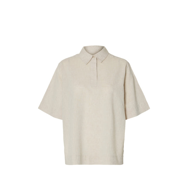 Selected Women Luisa Linen Blend Polo