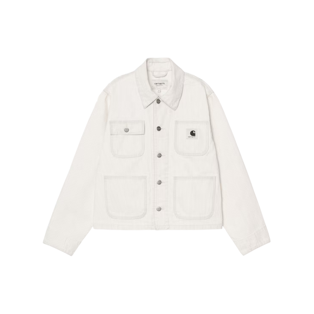 Cool Mercer Chore Coat i striper fra Carhartt WIP - foran