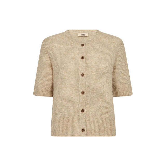 Smuk Thora kortærmet cardigan fra Mos Mosh - front