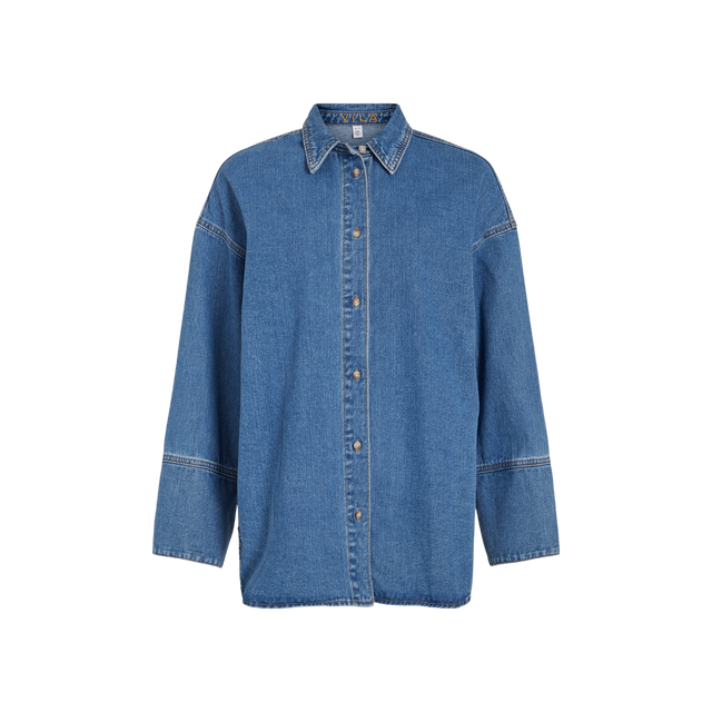 VILA Vimaya L/S Loose Denim Skjorte