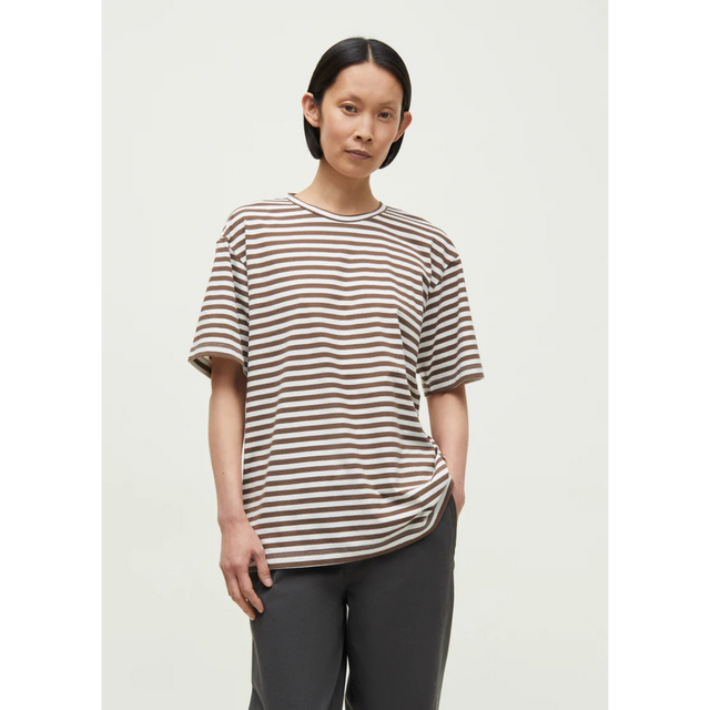 Aiayu - Classic Circular Tee Gestreift