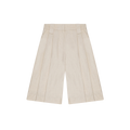Ganni Cotton Melange Wide Shorts