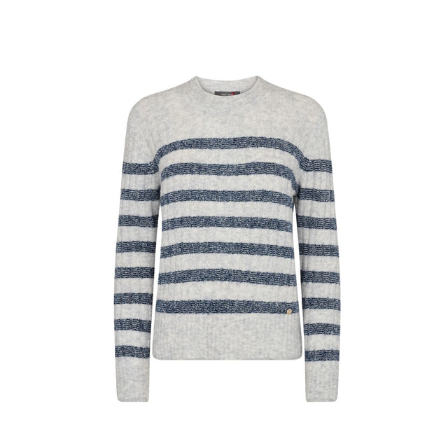 Mos Mosh Striktrøje Dedra Stripe Knit - Prinsesse2ben