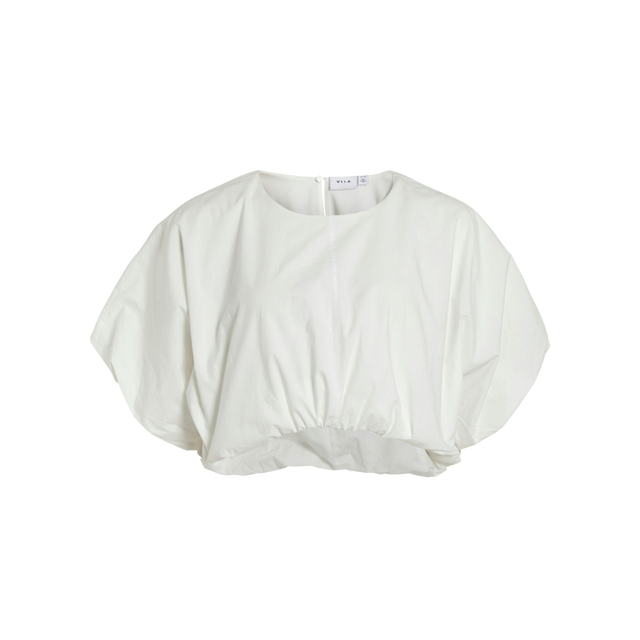 VILA Baluni O-Neck S/S Volume Top