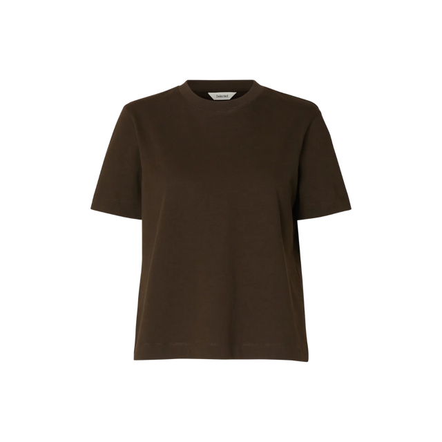 Selected Femme T-Shirt Essential SS Boxy Tee Noos