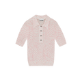 Ganni Sheer Cotton Printed Polo