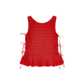 Ganni Poplin Smock Tie String Top