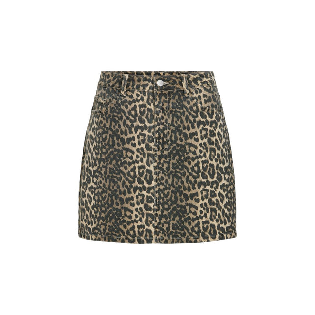 VILA-Vi Chia Leopard Short Skirt