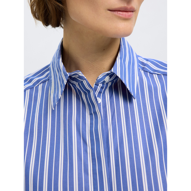 Selected Femme Fia 2/4 Cropped Striped Shirt