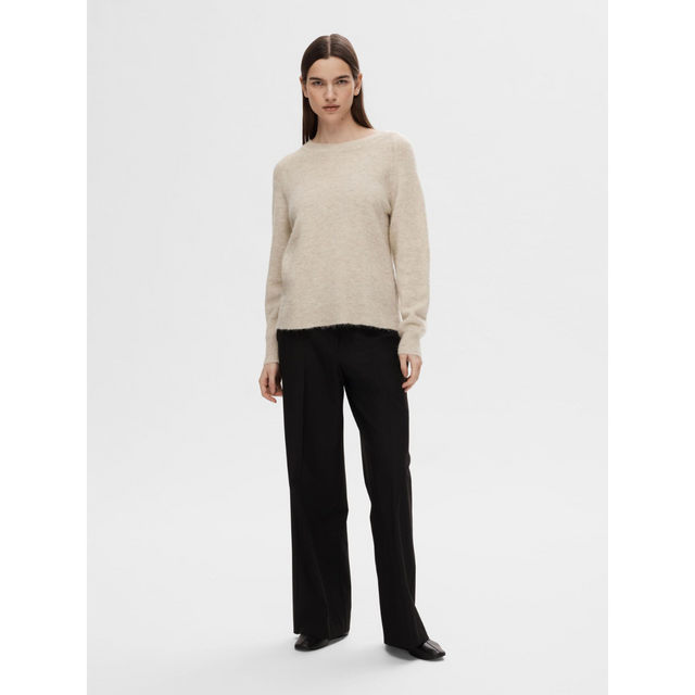 Selected Femme Strik Lulu LS Knit O-Neck