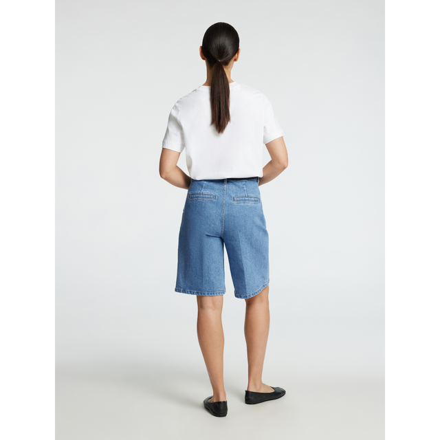 Selected Femme Evelyn Bermuda Denim Shorts