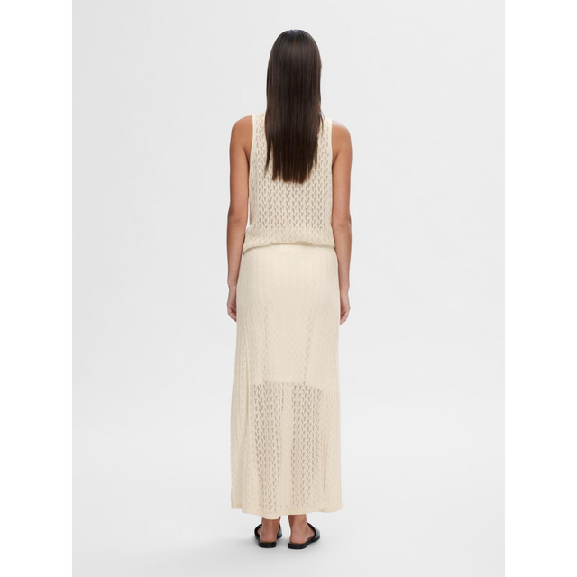 selected femme SLFAGNY HW LONG KNIT SKIRT