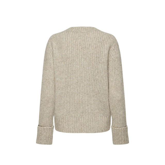 JDY JDYSILJA L/S O-AUSSCHNITT-KURZER PULLOVER