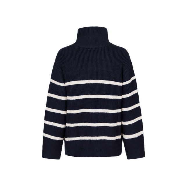 Neo Noir Strik Nevena Stripe Knit Blouse - Prinsesse2ben