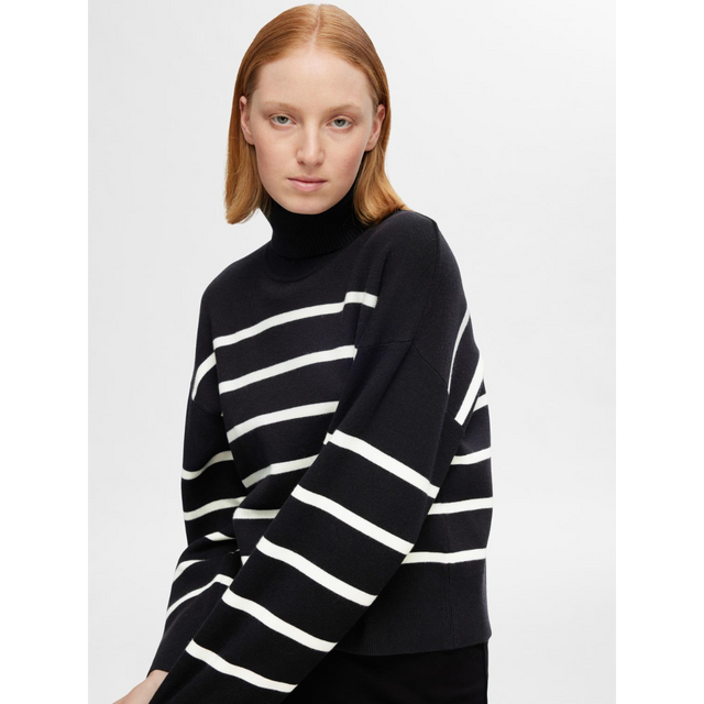 Selected Femme Kamma LS Knit Roll Neck