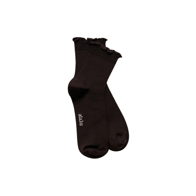 Aiayu Cotton Frill Sock