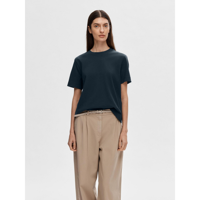 Selected Femme T-Shirt Essential SS Boxy Tee Noos