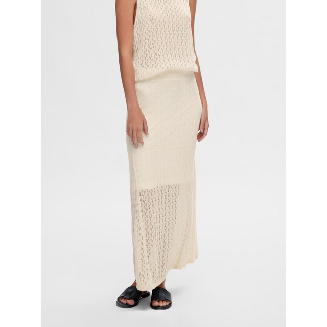 selected femme SLFAGNY HW LONG KNIT SKIRT