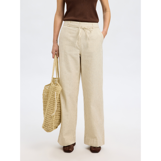 Selected Women Johanne HW Striped Belted Long